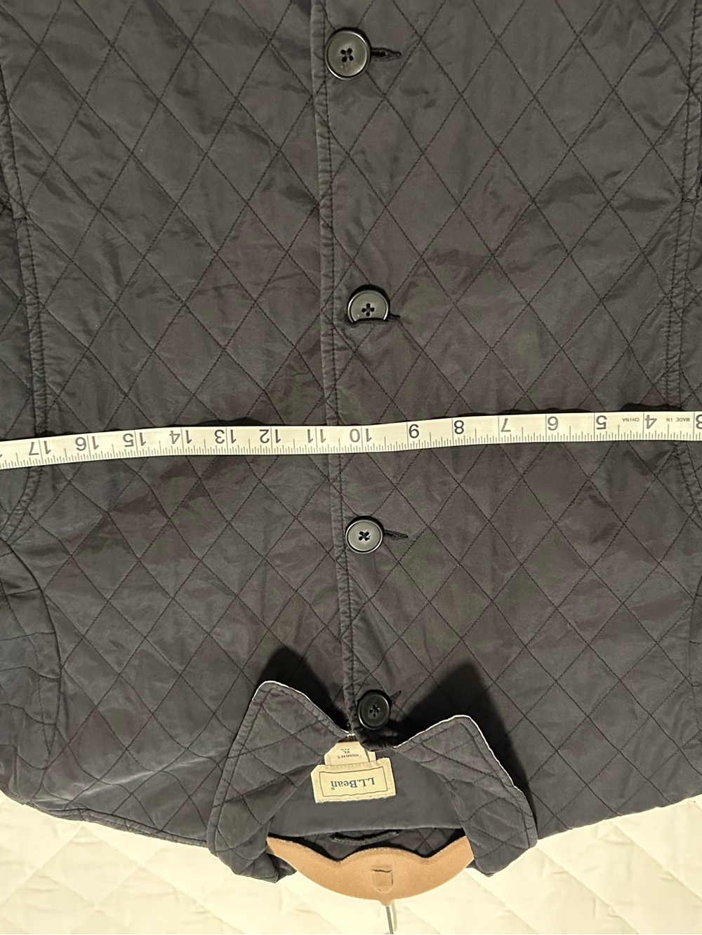 L.L. Bean Quilted Dark Black Puffer Jacket - Picture 3 of 8